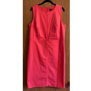 ANN TAYLOR Bright Pink Dress w/ Side Zipper - Size: 14